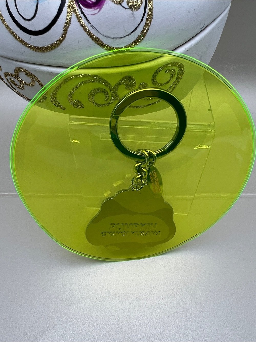 Yayoi Kusama Pumpkin Key Ring Yellow Black Japan Museum NEW SEALED - Picture 5 of 14